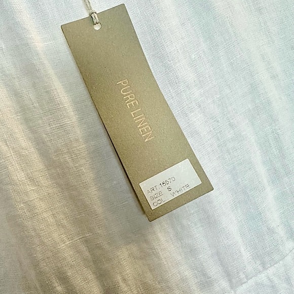 NWT AMBRA 100% LINEN SWING DRESS, SZ S - Picture 3 of 7